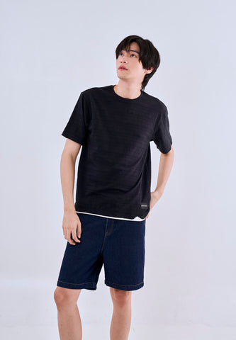 Mossimo Byron Black  Comfort Fit Tee Round Neck For Men