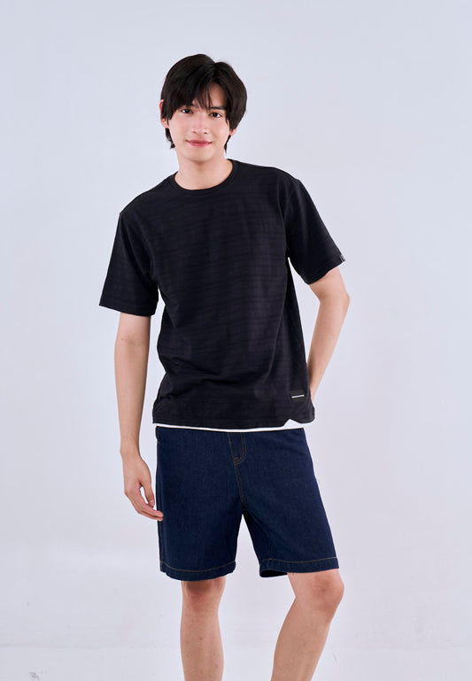 Mossimo Byron Black  Comfort Fit Tee Round Neck For Men