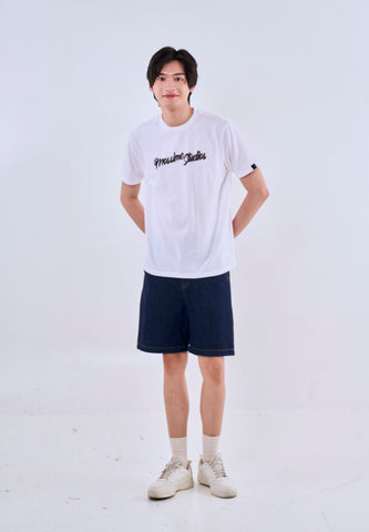 Mossimo Julian White Round Neck Classic Fit Tee For Men