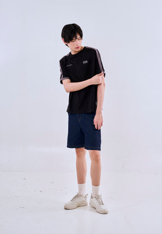 Mossimo Briggs Black Modern Fit Tee Round Neck For Men