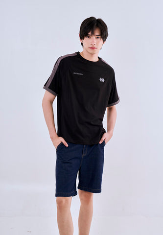 Mossimo Briggs Black Modern Fit Tee Round Neck For Men