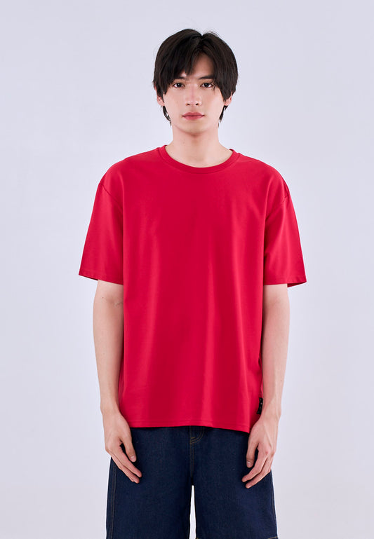 Mossimo Benji Red Modern Fit Tee Round Neck For Men