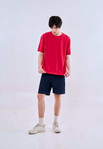 Mossimo Benji Red Modern Fit Tee Round Neck For Men