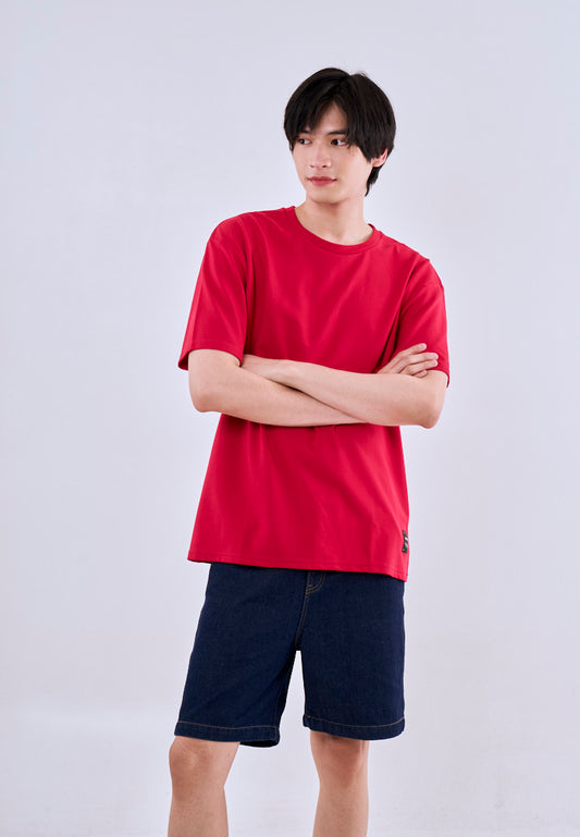 Mossimo Benji Red Modern Fit Tee Round Neck For Men