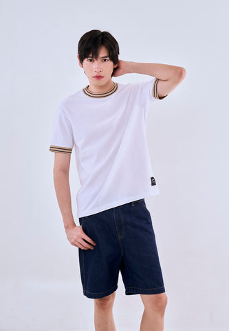 Mossimo Carter White Regular Fit Tee For Men