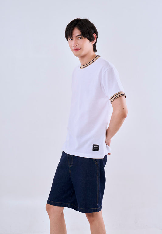 Mossimo Carter White Regular Fit Tee For Men