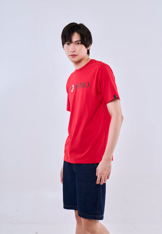 Mossimo Enzo Red Round Neck Comfort Fit Tee For Men