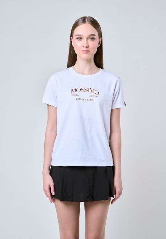 Mossimo Jolie White Classic Fit Tee For Women