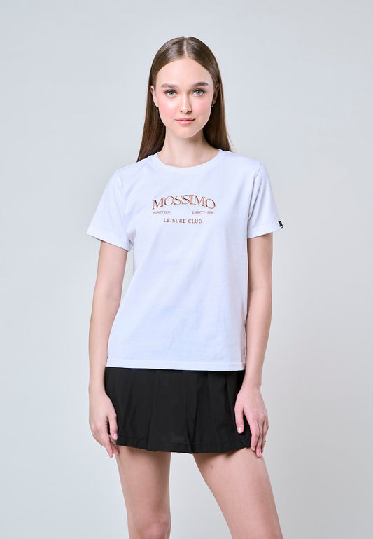 Mossimo Jolie White Classic Fit Tee For Women