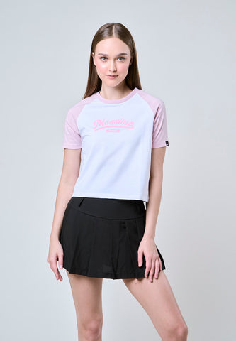 Mossimo Adelaine White Classic Cropped Fit Tee