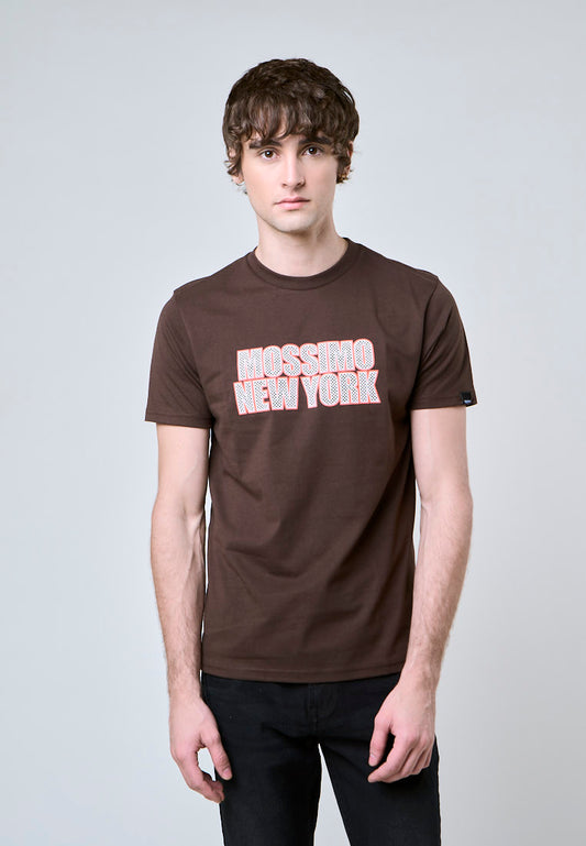 Mossimo Johnny Choco Brown Classic Fit Tee