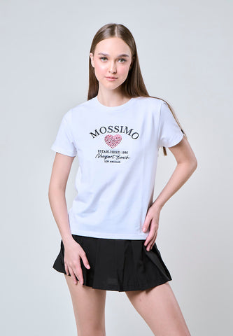 Mossimo Thalia White  Classic Fit Tee