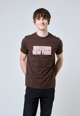 Mossimo Johnny Choco Brown Classic Fit Tee