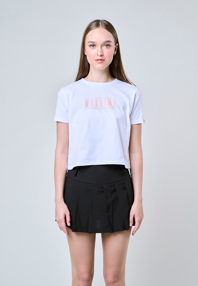 Mossimo Odessey White Classic Cropped Fit Tee