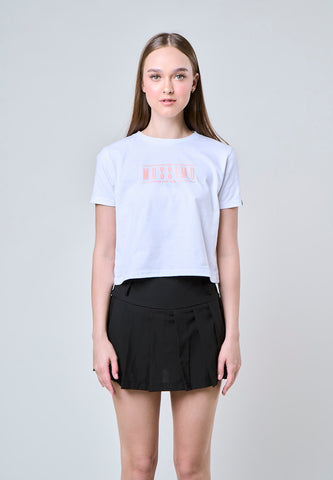 Mossimo Odessey White Classic Cropped Fit Tee