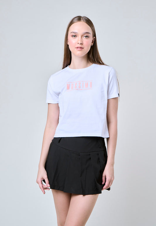 Mossimo Odessey White Classic Cropped Fit Tee