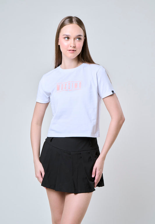 Mossimo Odessey White Classic Cropped Fit Tee