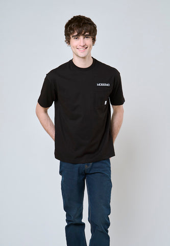 Mossimo Jaden Black Premium Urban Fit Tee with Herringbone