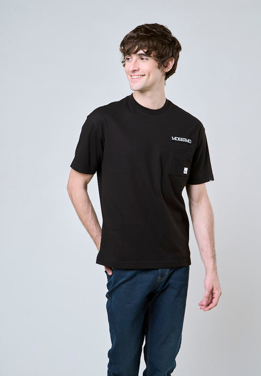 Mossimo Jaden Black Premium Urban Fit Tee with Herringbone