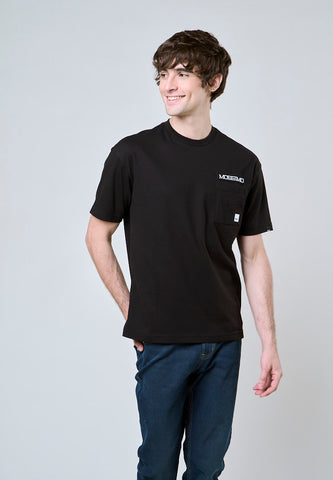 Mossimo Jaden Black Premium Urban Fit Tee with Herringbone