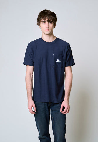 Mossimo Lysander Navy Blue Classic Fit Tee