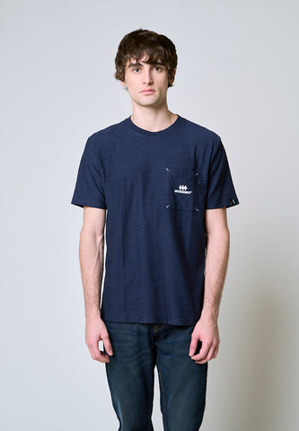 Mossimo Lysander Navy Blue Classic Fit Tee