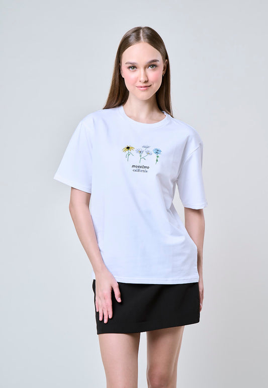 Mossimo Beatrice White Modern Fit Tee