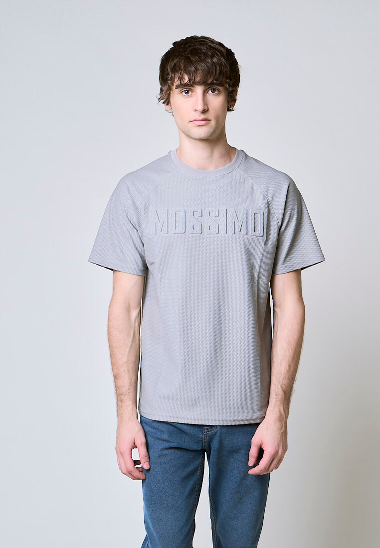 Mossimo Drew Gray Round Neck Comfort Fit Tee