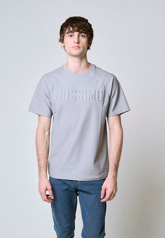 Mossimo Drew Gray Round Neck Comfort Fit Tee