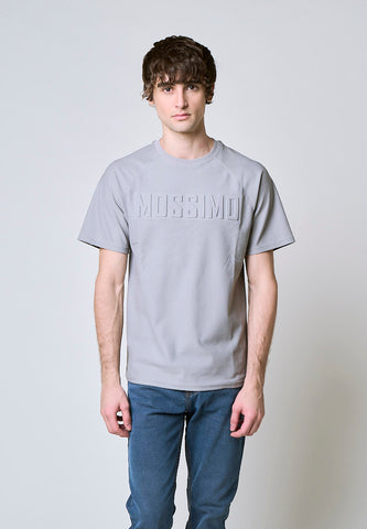 Mossimo Drew Gray Round Neck Comfort Fit Tee