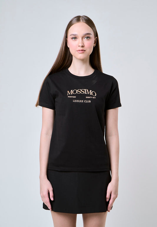 Mossimo Jolie Black Classic Fit Tee For Women