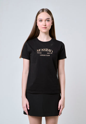 Mossimo Jolie Black Classic Fit Tee For Women