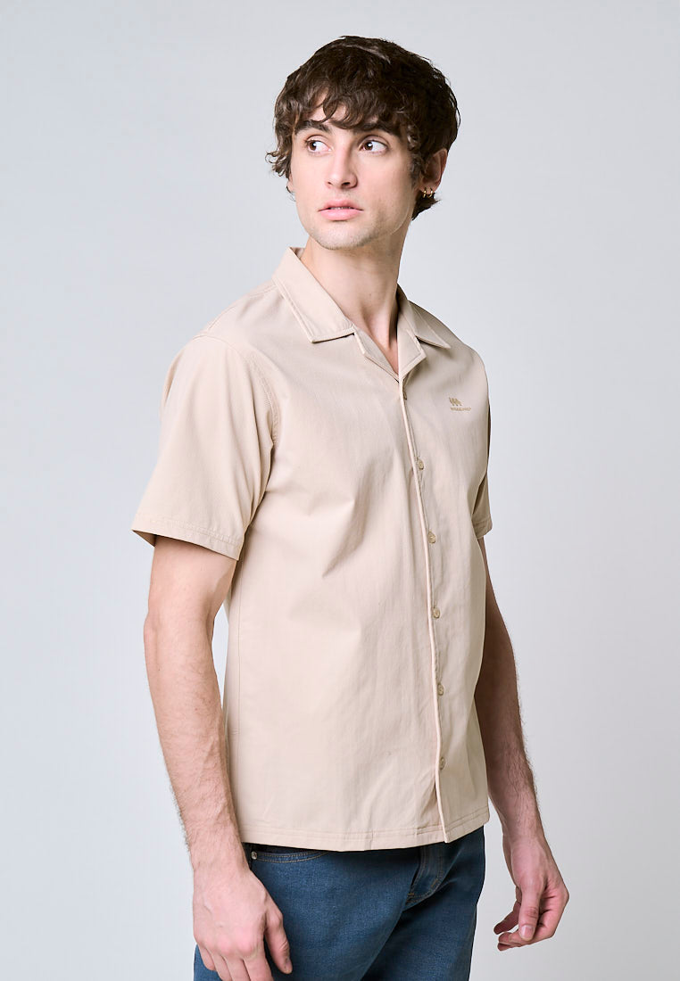Mossimo Blake Khaki Woven Comfort Short Sleeves