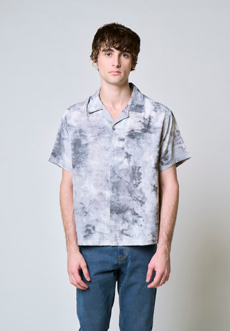 Mossimo Benjamin Gray Woven Boxy Short Sleeves