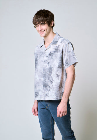 Mossimo Benjamin Gray Woven Boxy Short Sleeves