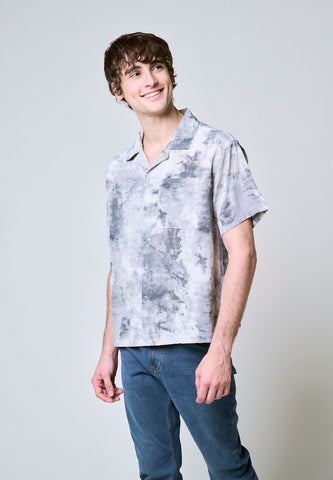 Mossimo Benjamin Gray Woven Boxy Short Sleeves
