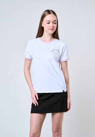 Mossimo Cassidy White  Classic Fit Tee