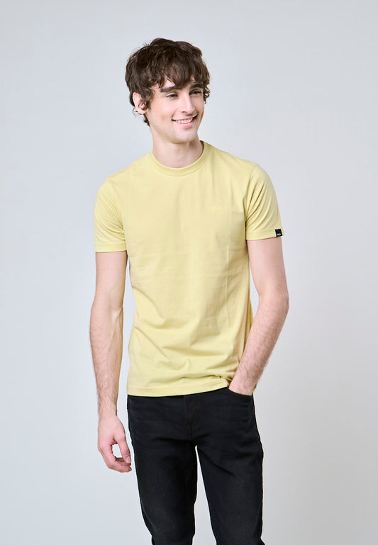 Mossimo Jett Cream Gold Muscle Fit Tee