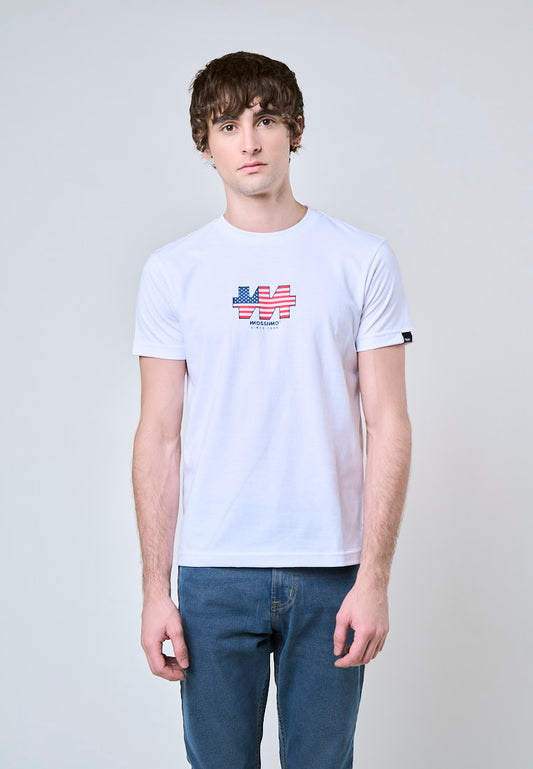 Mossimo Spencer White Musle Fit Tee