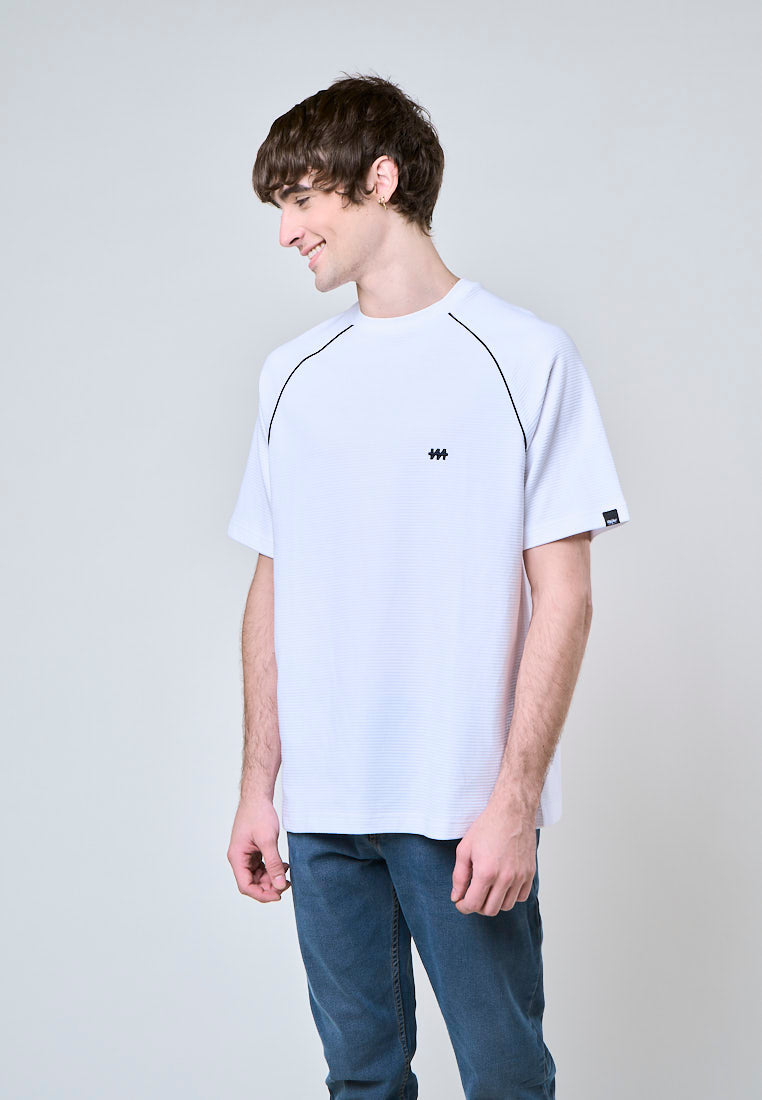 Mossimo Cameron White Comfort Raglan Tee