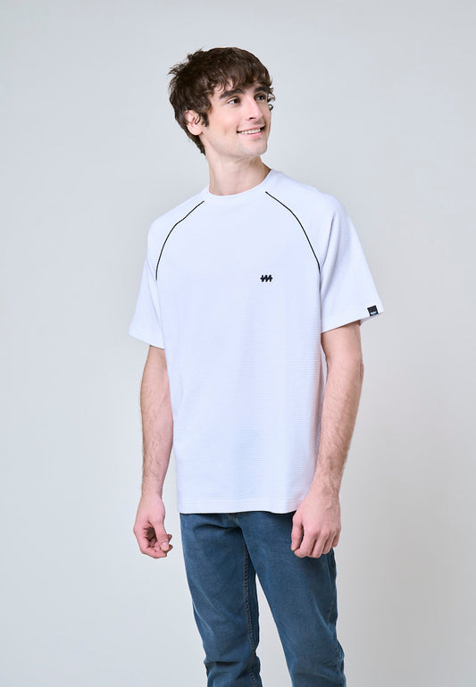 Mossimo Cameron White Comfort Raglan Tee