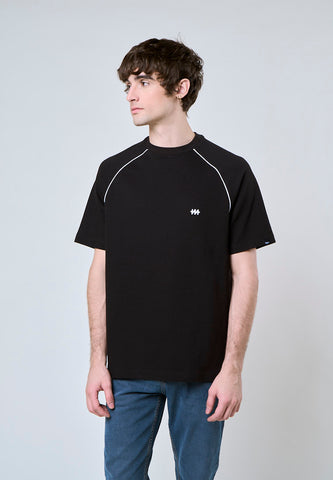 Mossimo Cameron Black Comfort Raglan Shirt