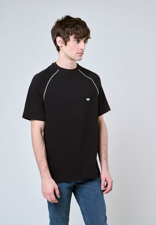 Mossimo Cameron Black Comfort Raglan Shirt