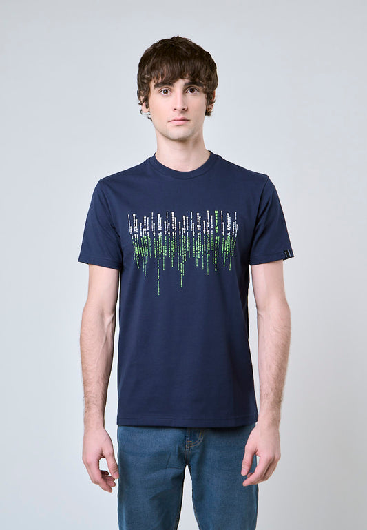 Mossimo Jack Navy Blue Muscle Fit Tee