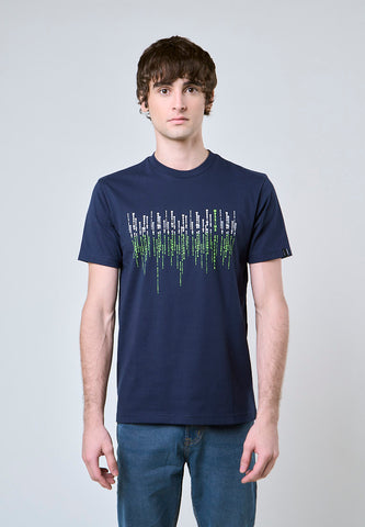 Mossimo Jack Navy Blue Muscle Fit Tee