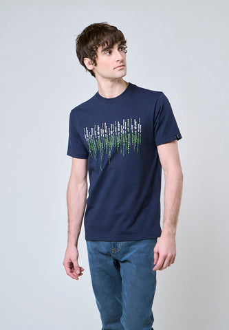 Mossimo Jack Navy Blue Muscle Fit Tee