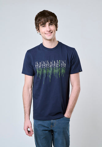 Mossimo Jack Navy Blue Muscle Fit Tee