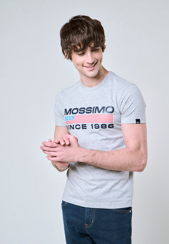 Mossimo Harvey Gray Muscle Fit Tee