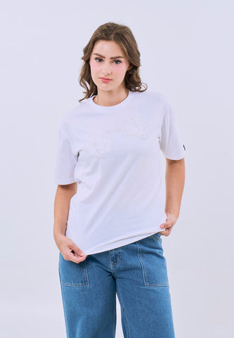 Mossimo Zinnia White Modern Fit Tee For Women