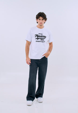 Mossimo Men's White Regular Fit Graphic Tee